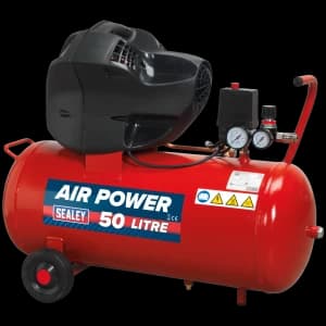 Sealey SAC05030F V-Twin Belt Drive Compressor 50 Litre 240v