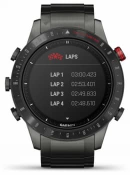 Garmin MARQ Driver Titanium/Silicone Strap and Black Watch