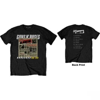Guns N' Roses - Lies Track List Unisex Small T-Shirt - Black