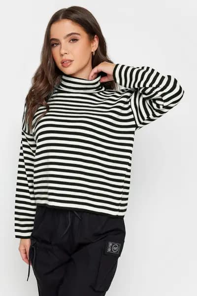PixieGirl Petite Turtleneck Jumper Black