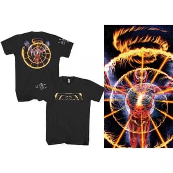 Tool - Flame Spiral Unisex Medium T-Shirt - Black