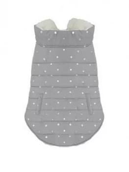 Rosewood Grey Metallic Spot Gilet - Large