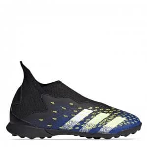 adidas Predator Freak .3 Laceless Childrens Astro Turf Trainers - Black/SolYellow
