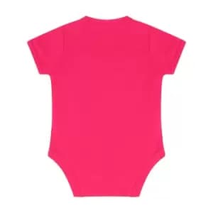 Larkwood Baby Boys/Girls Essential Short Sleeve Bodysuit (12-18 Months) (Fuchsia)