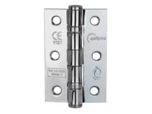 Eclipse 14102 76x51x2mm Ball Bearing Hinge Fire Door 7 Polished Chrome 2pk