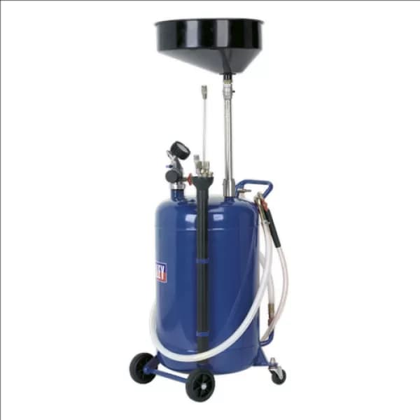 Sealey AK459DX Mobile Oil Drainer Probes 90ltr Air Discharge