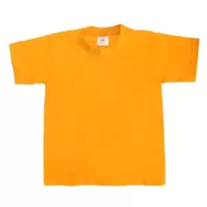 B&C Kids/Childrens Exact 190 Short Sleeved T-Shirt (5-6) (Gold)