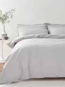 Bianca Fine Linens Organic Cotton 200 Thread Count Percale Duvet Cover Set