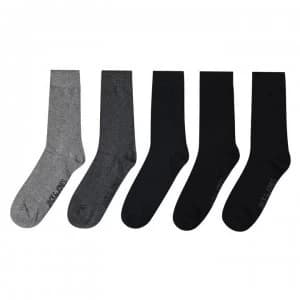 Jack and Jones Jens 5 Pack Socks - Blk/LtGry/DkGry