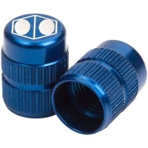 Box Cube Valve Cap Schrader Blue