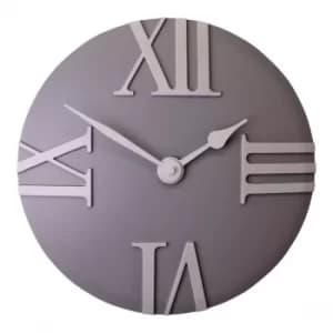 Grey Wall Clock
