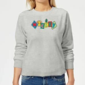 Disney Mickey Fruit Blocks Womens Sweatshirt - Grey - L