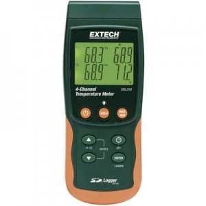 Extech SDL200 Thermometer -199 up to +1700 °C Sensor type K, J, T, E, R, S, Pt100 Data logger