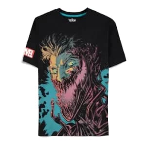 MARVEL COMICS Venom Graphic Print T-Shirt, Male, Extra Large, Black (TS855447SPN-XL)