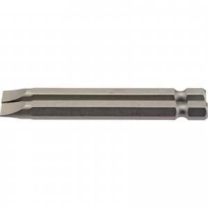 Draper Slotted Screwdriver Bit 6.5mm 75mm Pack of 2
