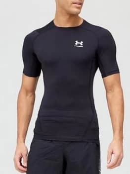 Urban Armor Gear Heatgear Armour Comp Ss T-Shirt, Black/White Size M Men