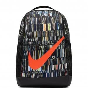 Nike Brasilia Pattern 18L Backpack - Black and Crimson