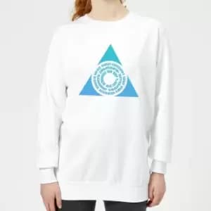 Magic The Gathering Azorius Symbol Womens Sweatshirt - White - M