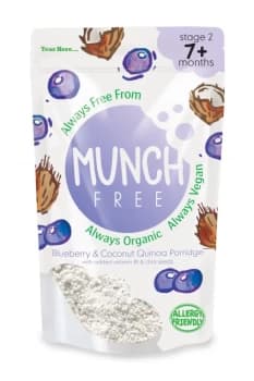 Munch Free Blueberry & Coconut Quinoa Porridge - 160g x 5