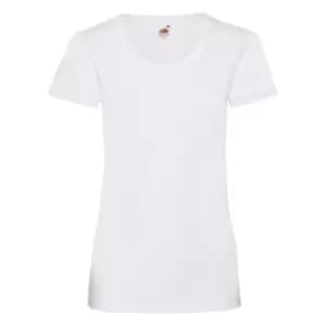 Fruit Of The Loom Ladies/Womens Lady-Fit Valueweight Short Sleeve T-Shirt (Pack Of 5) (M) (White)