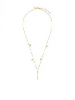 Accessorize Z Station Hammered Disc Collar Necklace - Gold