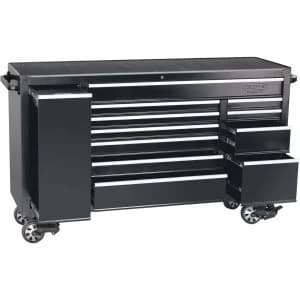 Draper 11 Drawer Tool Roller Cabinet Black