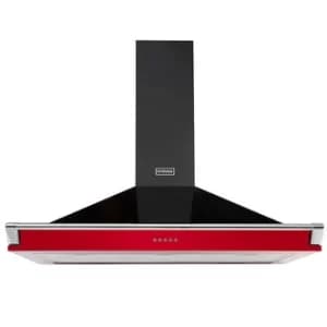 Stoves 444410251 110cm Richmond Chimney Hood Jalapeno with Chrome Rail