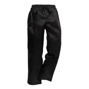 Portwest C070 Drawstring Chef Trousers Black Extra Large 31"