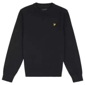 Lyle and Scott Cotton Crew Knit Jumper - Black