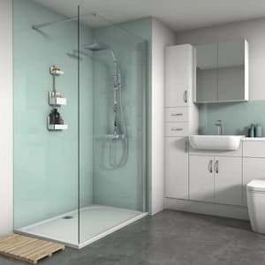 Splashwall Gloss Mist 2 sided Shower Panel kit (L)1200mm (W)1200mm (T)4mm
