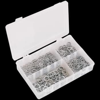 Sealey 1000 Piece Serrated Lock Washer Assortment Metric