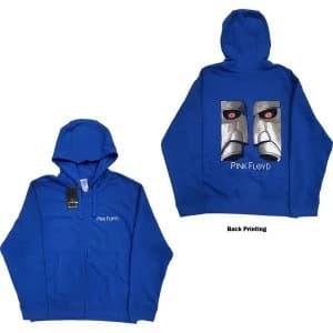 Pink Floyd - Metal Heads Close Up Unisex Large Hoodie - Blue