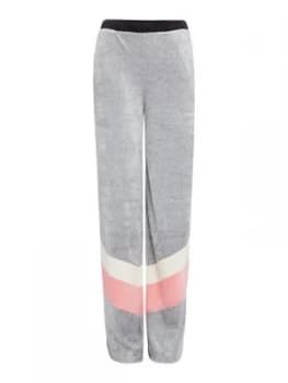 Juicy Black Label Colourblock Velour Wide Leg Tracksuit Bottoms Multi Coloured