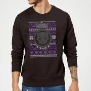 Marvel Avengers Black Panther Christmas Sweatshirt - Black