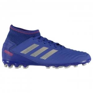 adidas Predator 19.3 Junior AG Football Boots - BoldBlue/Silver