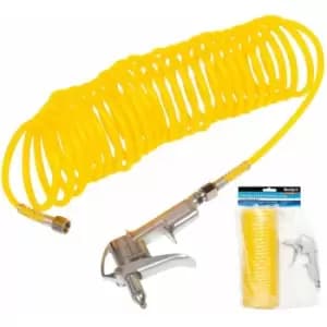 BlueSpot Air Dust Gun with Nylon Recoil Hose (7.6M/25FT) (Female BSP)