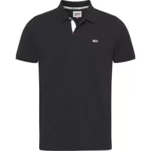 Tommy Hilfiger Slim Placket Polo - Black