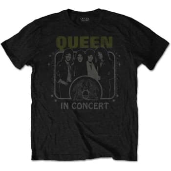 Queen - In Concert Unisex Small T-Shirt - Black