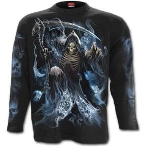 Ghost Reaper Mens Large Long sleeve T-Shirt - Black