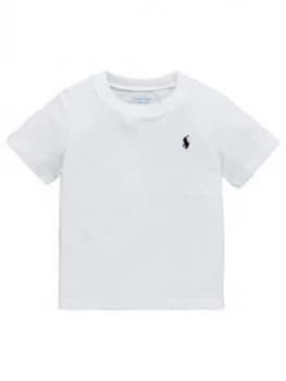 Ralph Lauren Baby Boys Classic Short Sleeve T-Shirt - White, Size 9 Months
