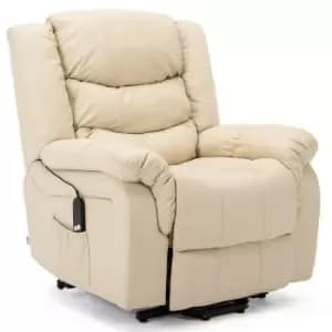Seattle Electric Rise Recliner - Cream
