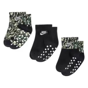Nike Camo Socks 3Pk Bb99 - Black