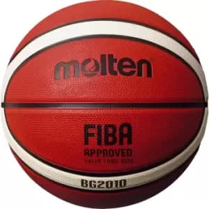 Molten 2010 Deep Channel Basketball (Tan/White, 6)