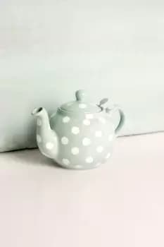 Farmhouse Teapot, Emerald/White Spot, Four Cup - 900ml Boxed