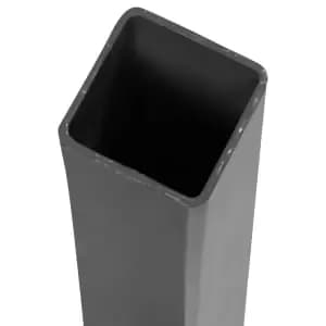 DuraPost Steel Corner/Gate Fence Post Anthracite Grey - 75mm x 75mm x 1.8m