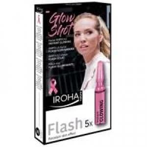 Iroha Nature Beauty Ampoules Glow Shot Instant Glowing Flash 5 x 1.5ml
