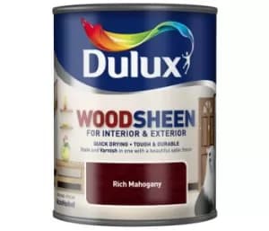 Dulux Woodsheen Rich Mahogany Stain & Varnish 750ml