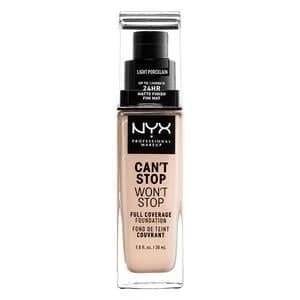 NYX Professional Makeup Cant Stop Foundation Light Porcelain
