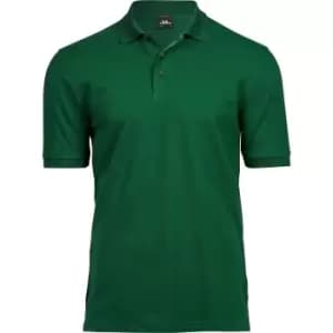 Tee Jays Mens Luxury Stretch Short Sleeve Polo Shirt (3XL) (Forest Green)