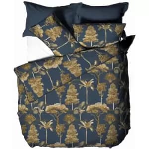 Paoletti Arboretum Duvet Cover Set (Double) (Blue)